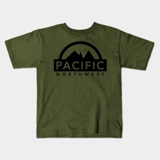 Pacific Northwest Mountains Kids T-Shirt